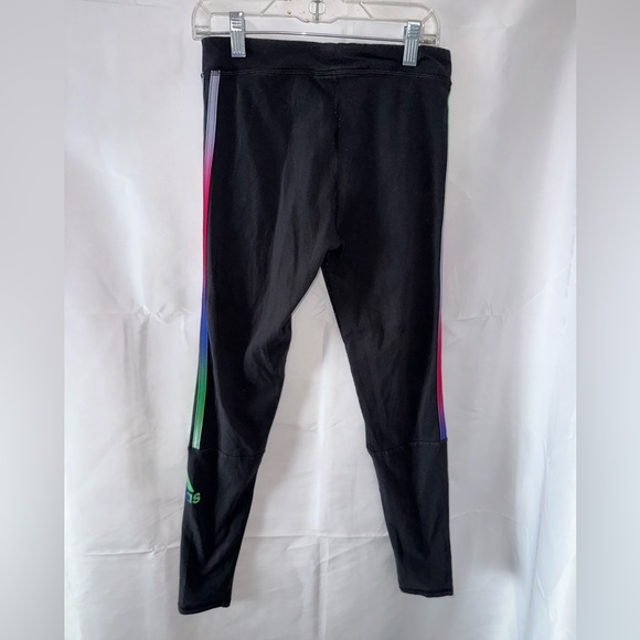 Adidas Black joggers with Rainbow Trim Youth XL 16 - Picture 2 of 7